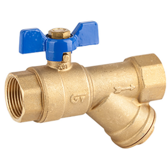 4elementsRobinet cu bila fluture 3/4'' FF cu filtru 'Y' Genebre
