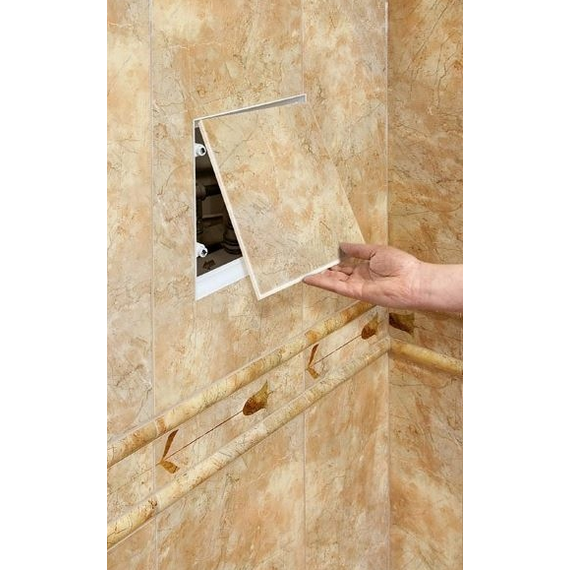 Магнитный люк под плитку скрытого типа 15х20 Awenta, изображение 3