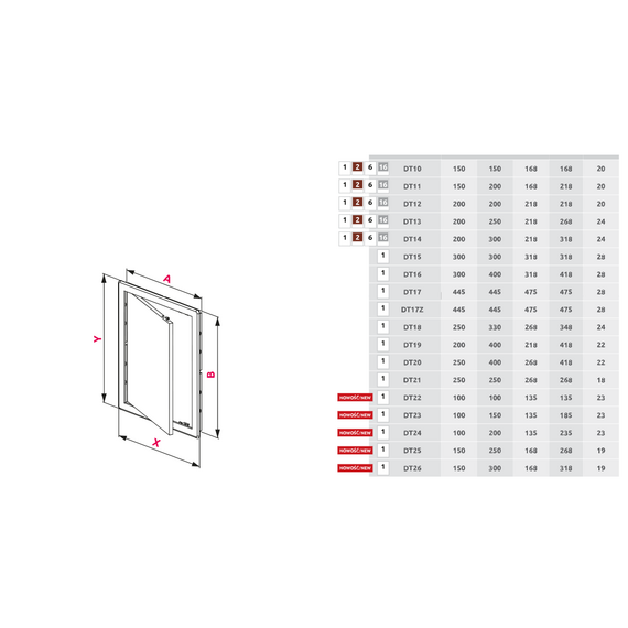 Ревизионный люк ABS  20х30 Awenta, изображение 3