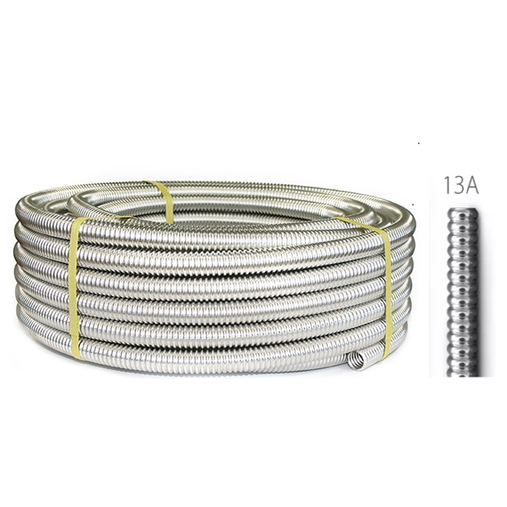 Труба гофрированная д 13 мм из нержавеющей стали  SS304, отожженная под развальцовку Neptun IWS