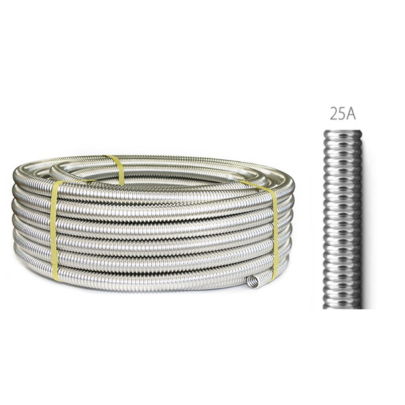 4elementsTeava d25А gofrata inox SS304 Neptun IWS