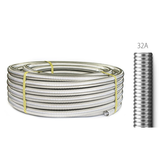 4elementsTeava d32А gofrata inox SS304 Neptun IWS