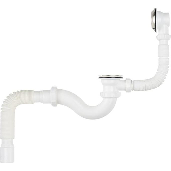 4elementsSifon pentru cada cu preaplin in cuva cu racord extensibil 40х40/50, Aquant