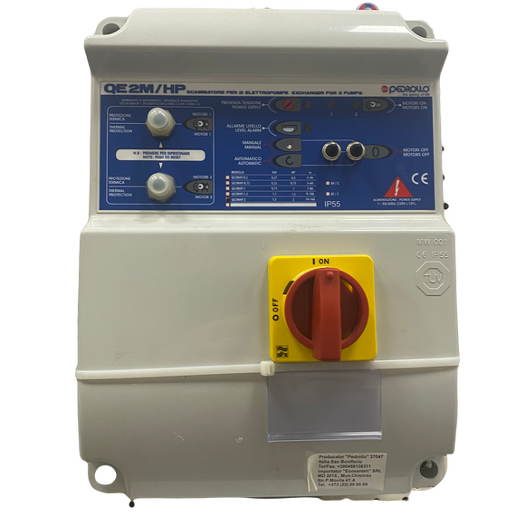 4elementsPanoul de control monofazat (2.3 kW) QE2M/2HP Pedrollo