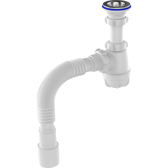4elementsSifon pentru lavoar 1 1/4" x 40 cu tub flexibil 40x40/50, Aquant