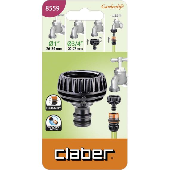 4elementsConector 3/4"-1" filet interior BL Claber, изображение 2