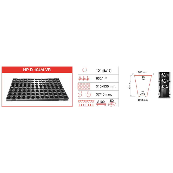 Paleta HERKUPAK HP D 104/4VR VdX, изображение 2