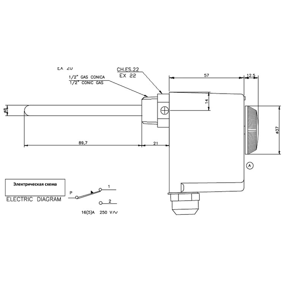 4elementsTermostat reglabil de scufundare Icma, изображение 2