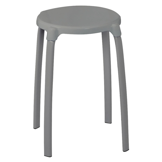 4elementsScaun pentru baie Max gri aluminiu