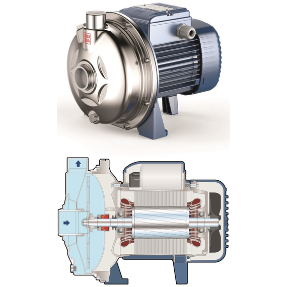 Центробежный насос Pedrollo CPm 158-ST6 (AISI 316) 0,75 kW, изображение 3