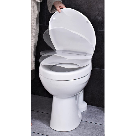 Сидение для унитаза Top 5 см белый с доводчиком дюропласт, изображение 5