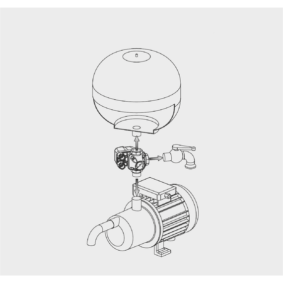Реле давления PM/5 (1-5 бар) 1/4 F (220V) с шкалой и вращающейся гайкой Italtecnica, изображение 7