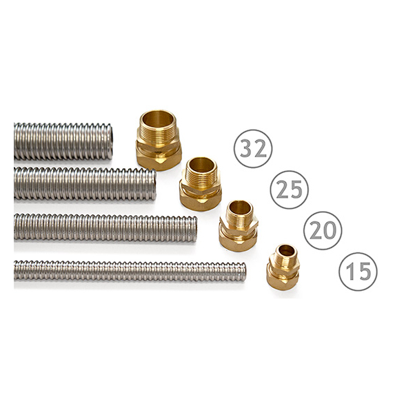 Гибкая гофрированная труба DN20 AISI 304 Genebre, изображение 4