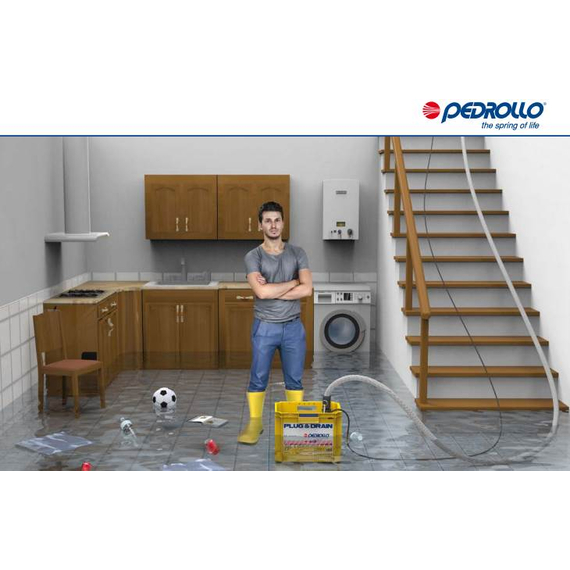 4elementsДренажный комплект Pedrollo Plug&Drain TOP 2 FLOOR 0,37 kW, изображение 2