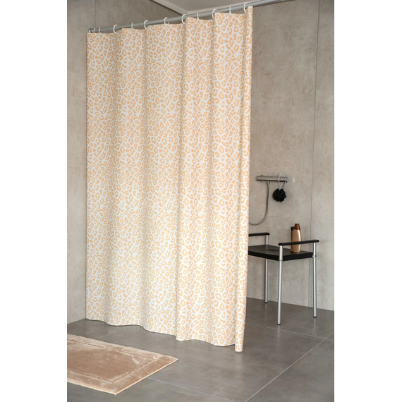 4elementsPerdea de duș culare bej cu alb - Marime 180x200 cm, изображение 3