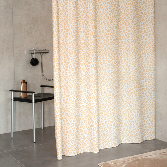 4elementsPerdea de duș culare bej cu alb - Marime 180x200 cm, изображение 4
