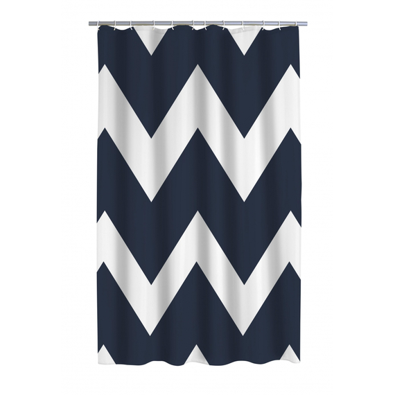4elementsPerdeau de dus textil Pico albastru 180x200 mm