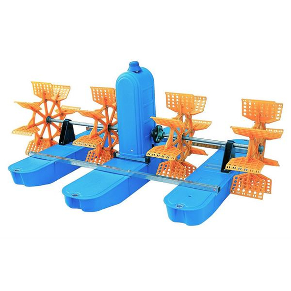 Колесный 4-х лопастный аэратор для водоема HT-Y-1.5 380V 1.5kW KUBBER, изображение 2