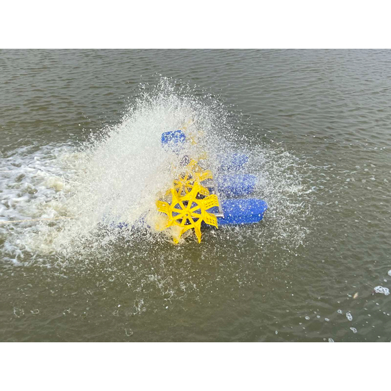 Колесный 4-х лопастный аэратор для водоема HT-Y-1.5 220V 1.5kW KUBBER, изображение 7