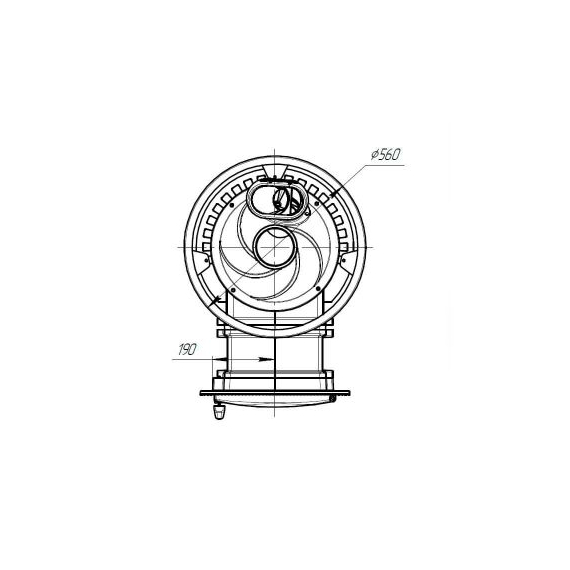 Печь банная чугунная "Атмосфера L" сетка 24kW Прометалл, изображение 8