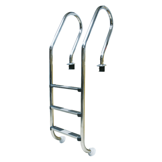 4elementsScara din inox pentru piscina cu 3 trepte KUBBER F-203A, 0,9 mm  