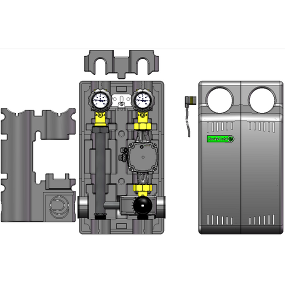 4elementsGrup pompa montaj direct Novasfer GRRME DN25 (UPM3 HYBRID)