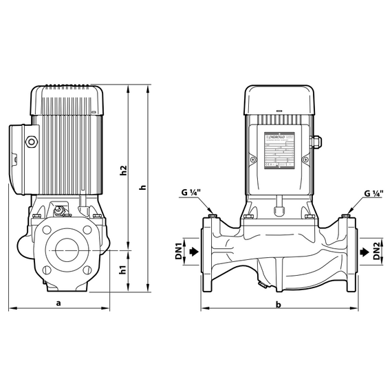 Центробежный насос IN-LINE Pedrollo WRm40/125-SA 0,75 kW, изображение 4