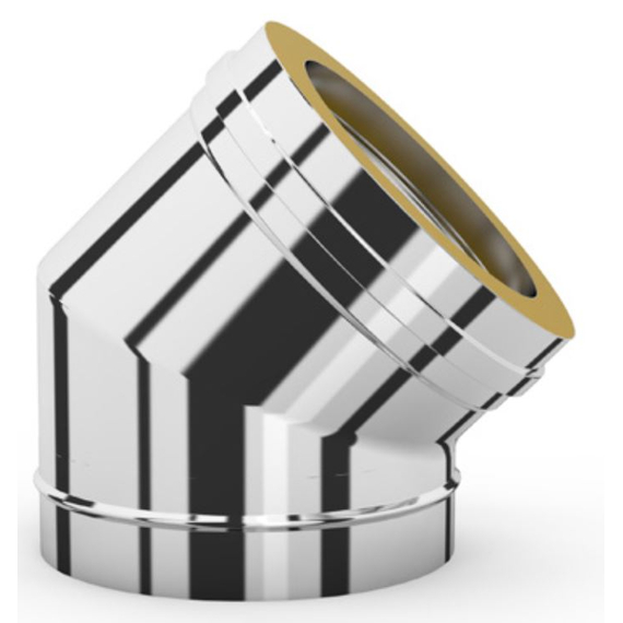 4elementsCot izolat pu cos de fum 45° Alpinox O150x210 (304/430/0,5) ALPC45 150x210