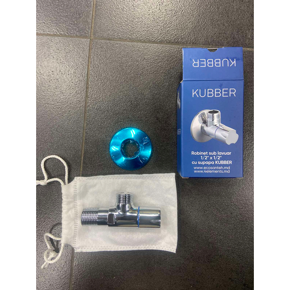 4elementsКран 1/2"x1/2'' (подводной) с обр. клапаном KUBBER, изображение 6