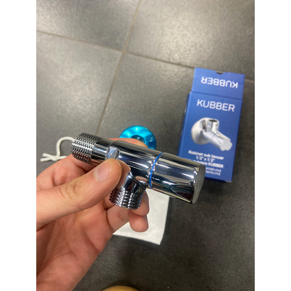 4elementsКран 1/2"x1/2'' (подводной) с обр. клапаном KUBBER, изображение 9