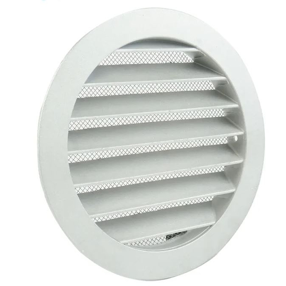 4elementsGrila rotunda exterioara cu flansa din aluminiu d.100 Promistral