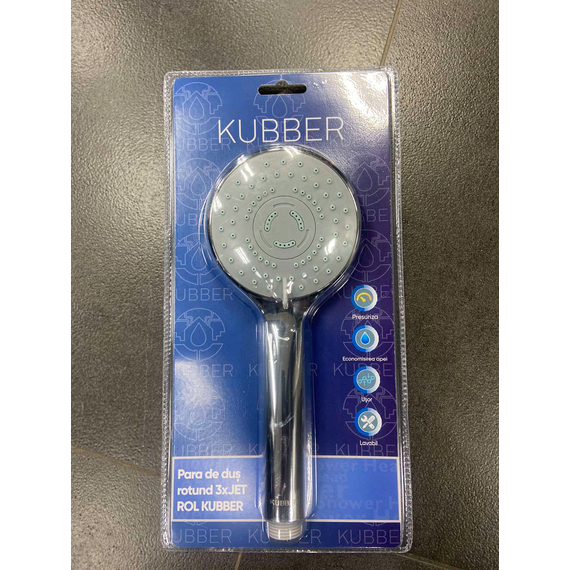 4elementsЛейка для душа круглая 3xJET ROL KUBBER, изображение 2