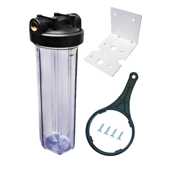 4elementsFiltru transparent Big Blue (carcasa) 20'', 1'' (filet plastic, 2 garnituri etansare) USTM  