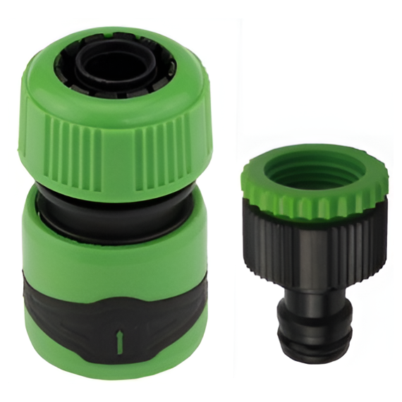 4elementsSet conectori rapizi 2 buc 1/2" cu strat TPR, inclusiv adaptor 1/2"-3/4" KUBBER