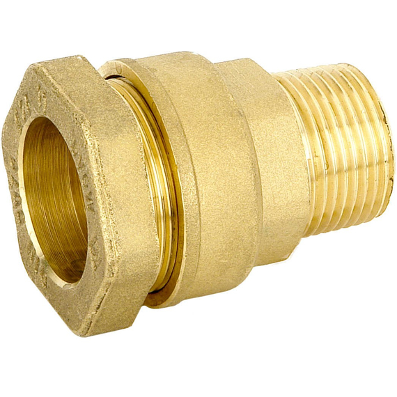 Переход латунный 50 x 1 1/2" (для ПЭ трубы) Bugatti