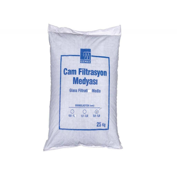 4elementsФильтрационный материал стеклянный, 1,0-3,0 мм, 25 кг GEMAS