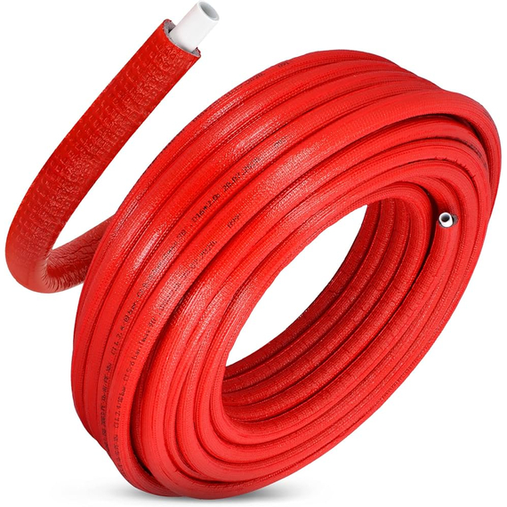 4elementsȚeavă multistrat izolata rosu PEX-AL-PEX 16 x 2,0mm (50) Bugatti