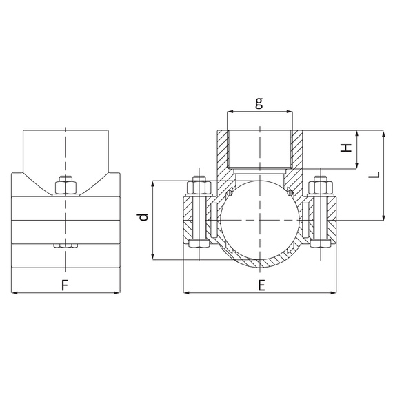 Седёлка 25x1/2 Unidelta, изображение 2