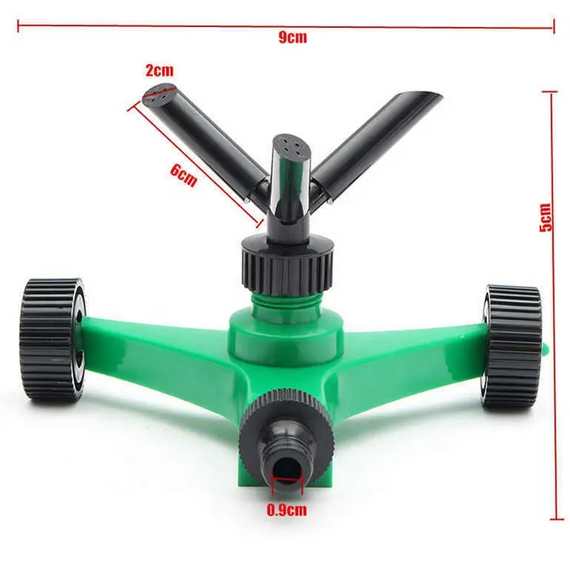 Вращающийся разбрызгиватель, 3-х лепестковый, на колесах KUBBER /Bar Cod(2009010006833), изображение 3