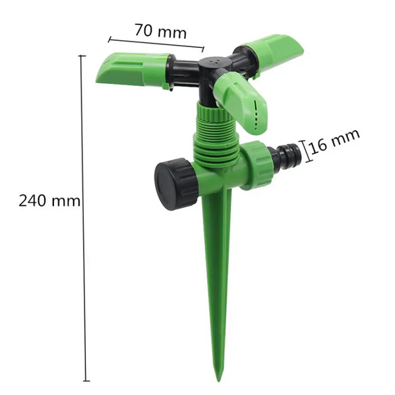 Вращающийся разбрызгиватель, 3-х лепестковый, с пластиковым шипом, KUBBER /Bar Cod(2009010006857), изображение 3