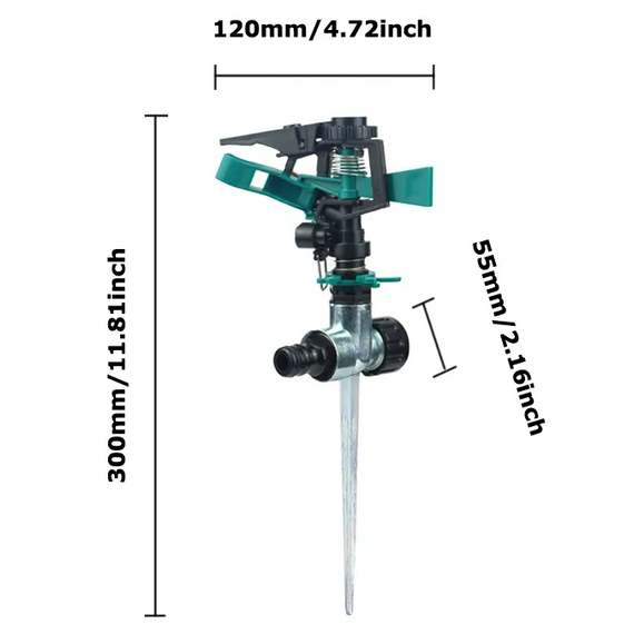 4elementsAspersor impuls, 20m, pivot metal KUBBER, изображение 2