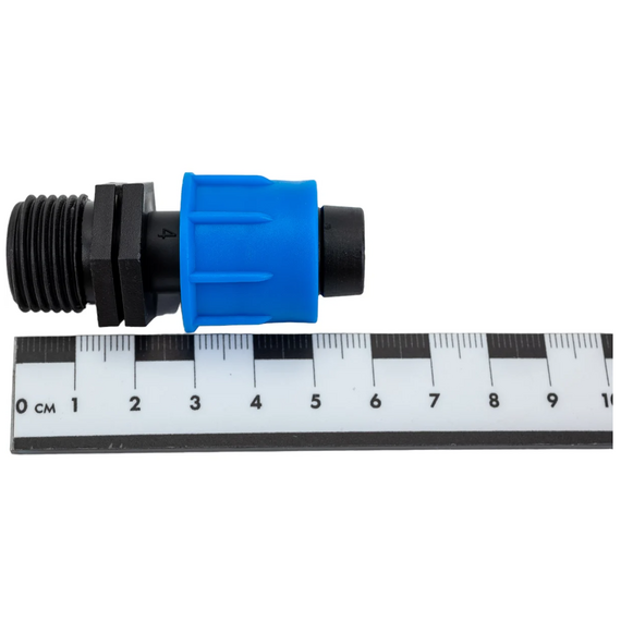 Адаптер для капельной ленты KUBBER Drip Line 17 мм x 1/2''M, изображение 5