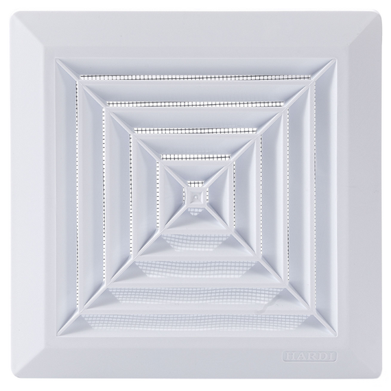 4elementsGrila pentru ventilatie cu plasa Hardi 05901 28x28 White