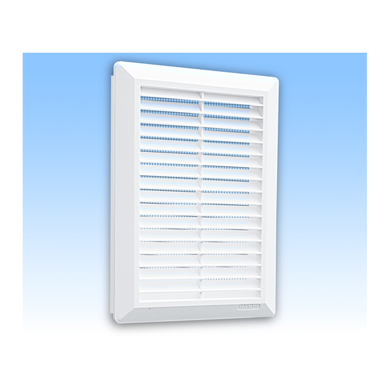 4elementsGrila pentru ventilatie cu plasa Hardi 01900 14x21 White, изображение 2