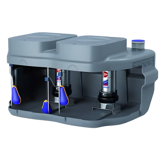 4elementsКанализационная установка с баком на 550л Pedrollo SAR 550-VXm 15/35 1.1kW