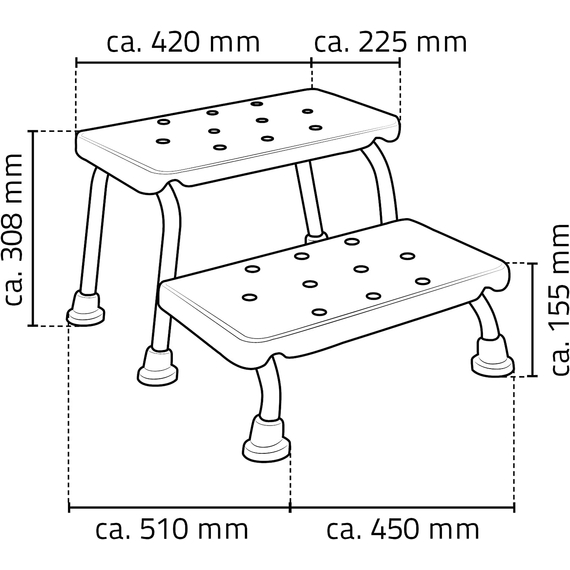 4elementsДвухступенчатый табурет Sam white PE / aluminium, изображение 2