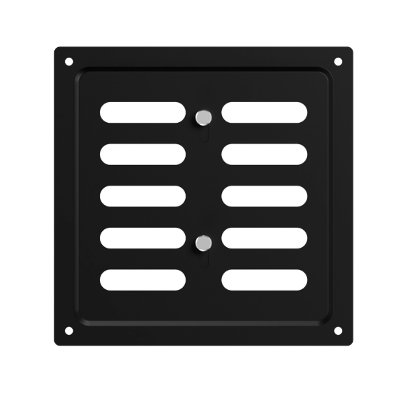Решетка MER Black регулируемая 15x15 оцинкованная сталь Promistral, изображение 4