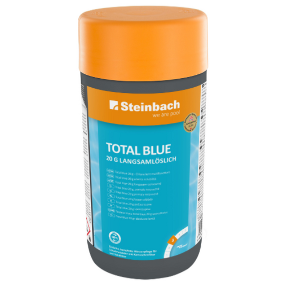 4elementsМульти-функциональные таблетки 20 г «Total Blue», 1 кг, еженедельно по 4 таблетки/10 м³.