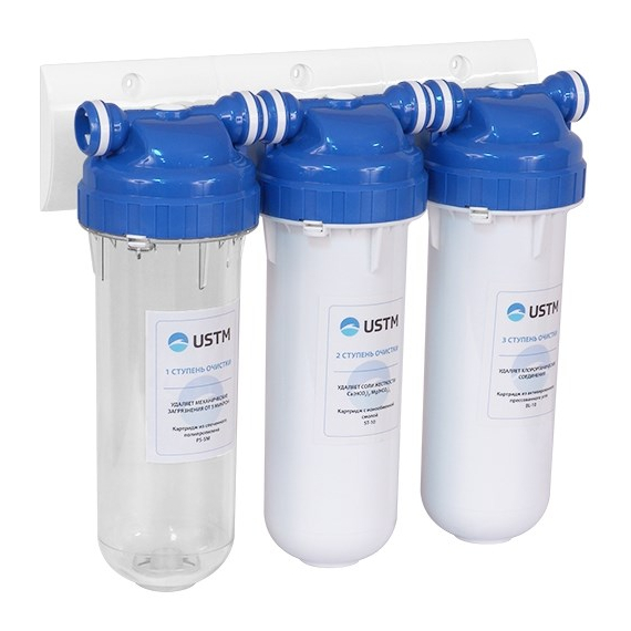 Фильтр под мойку для очистки воды - 3 Cтупени Очистки Universal USTM, изображение 2