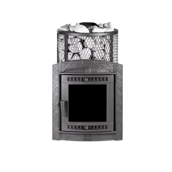 4elementsSoba pentru saună din fontă ''Atmosfera L'' KTT, cu plasă din inox, 14 kW, Prometall, изображение 2